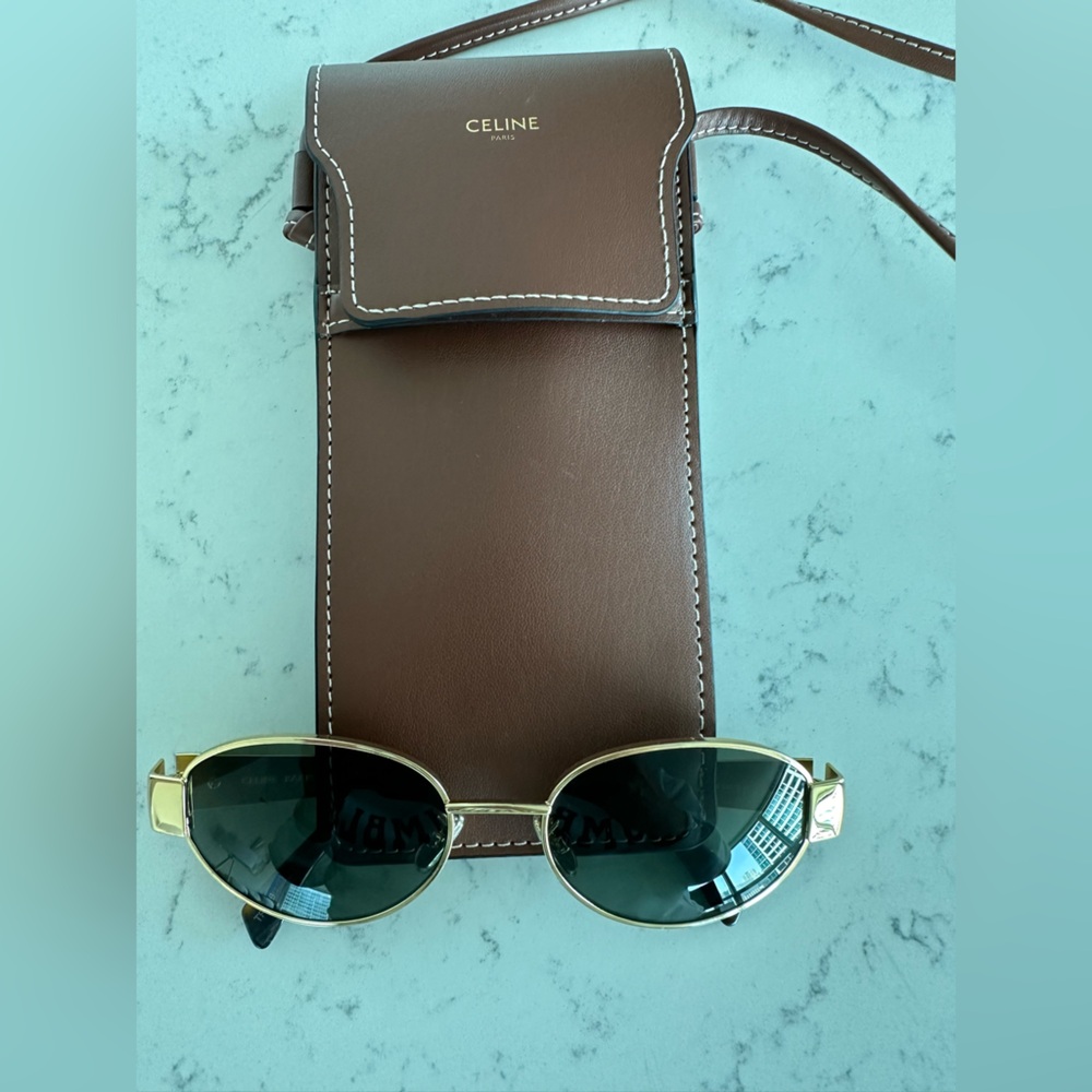 Lizzy - Celine TRIOMPHE METAL 01 SUNGLASSES IN METAL